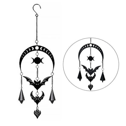 Alchemy Gothic Metal Hanging Decoration Bat Evilution Moon