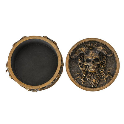 15799 Skull Gothic Trinket Box