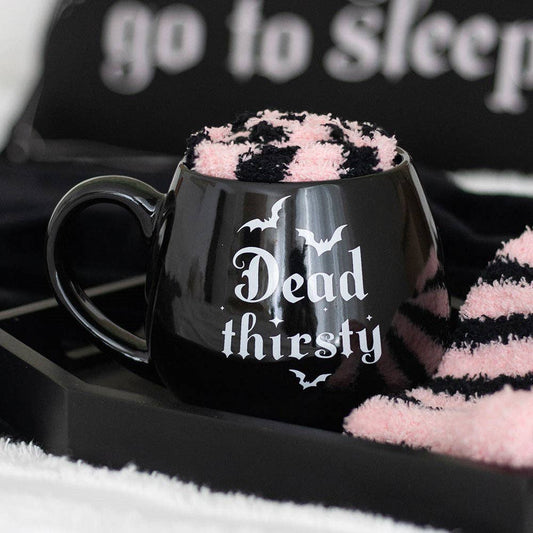 Dead Thirsty Gothic Mug and Socks Set
