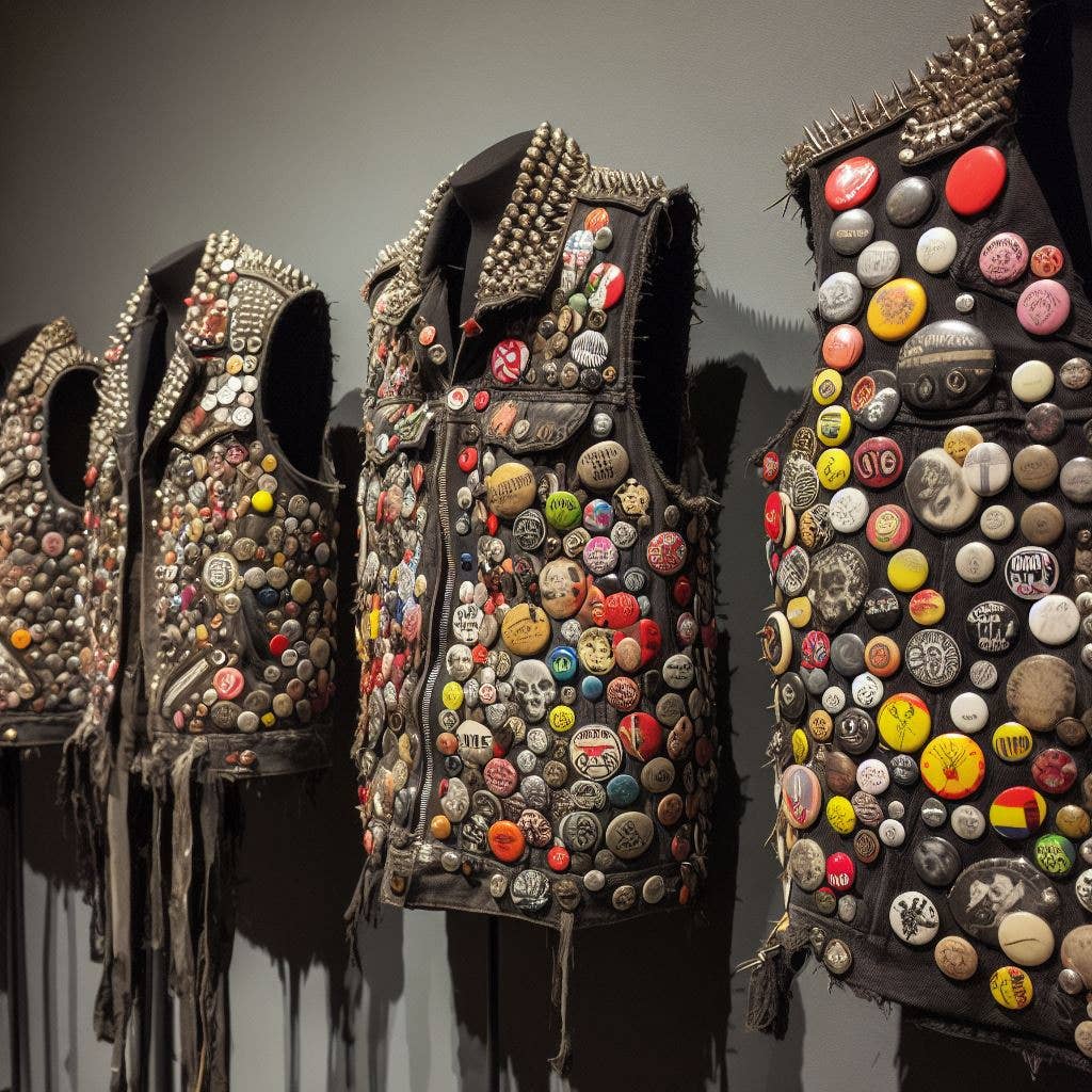 Punk x 20 1"inch (25mm) pins record store rock band tshirts