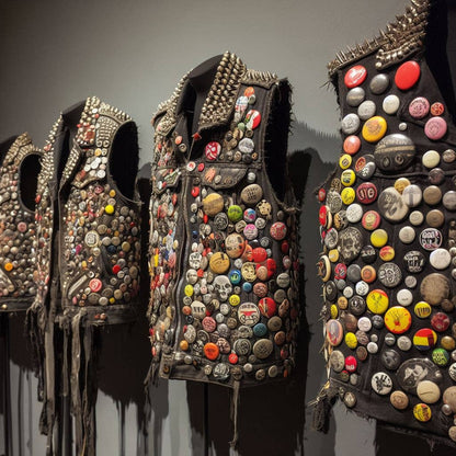 Punk x 20 1"inch (25mm) pins record store rock band tshirts