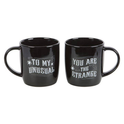 Gothic Strange and Unusual Couples Halloween Mug Set