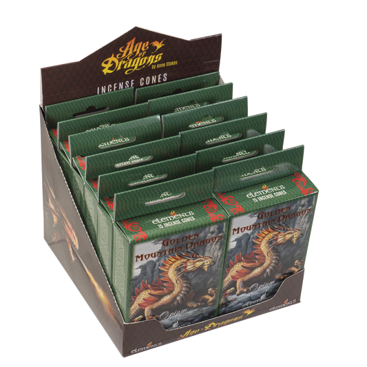 13818 Golden Mountain Dragon Incense Cones
