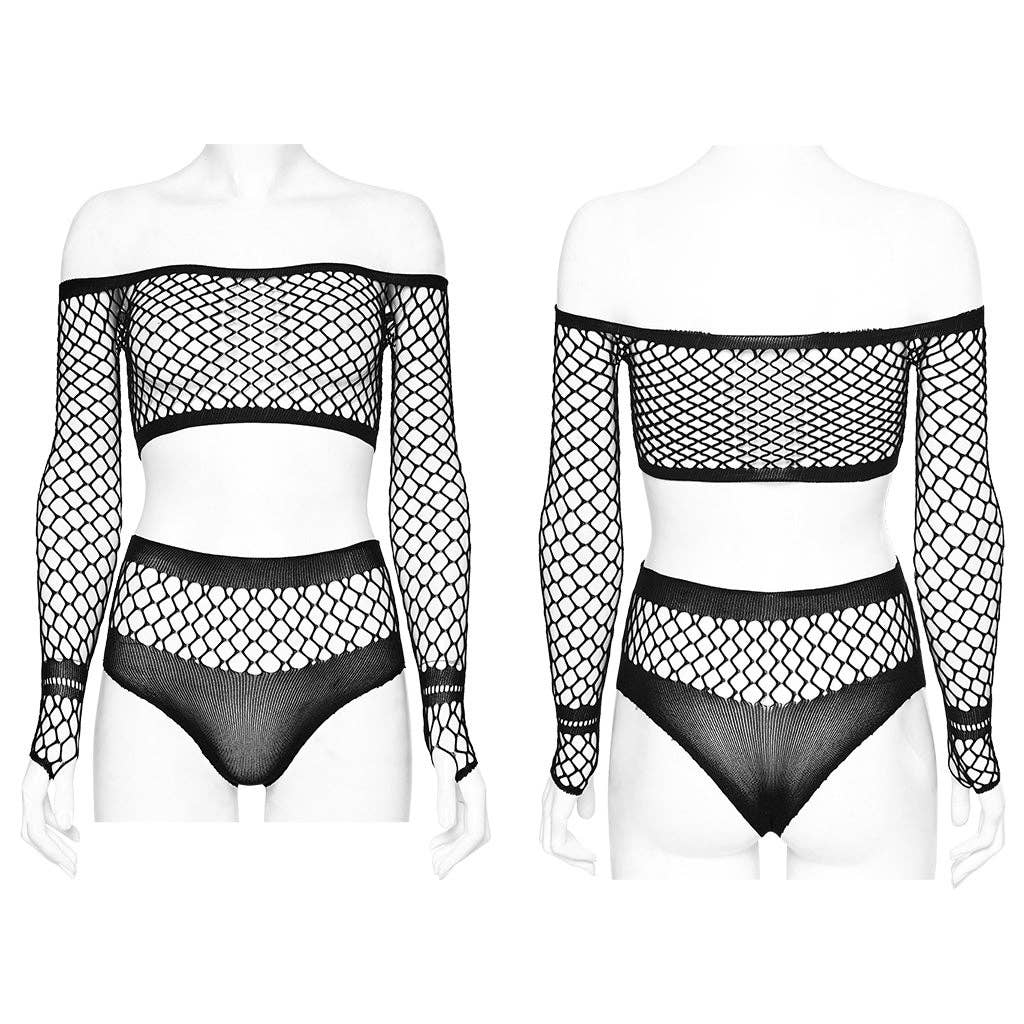 Punk Rave Nikita Fishnet Co-ord Set