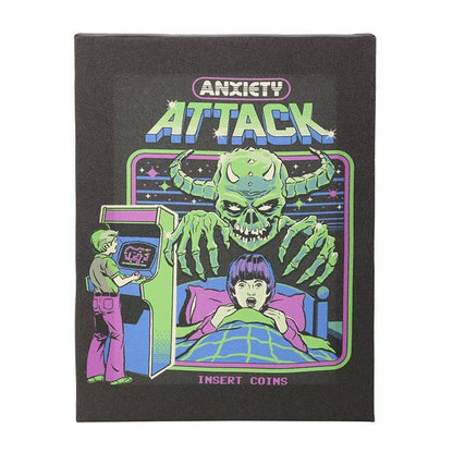 19x25cm Anxiety Attack Canvas Plaque by Steven Rhodes