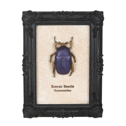 Gothic Scarab Beetle Framed 3D Wall Art