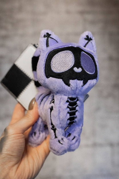 Twilight Purple Skelekitty Plush Keychain [Limited Edition]