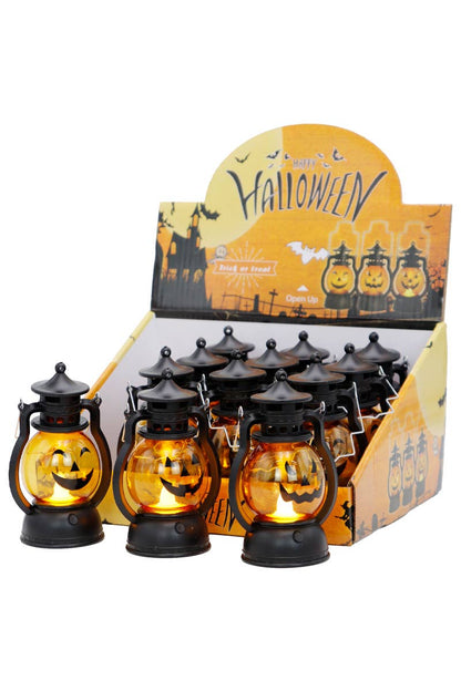 Halloween Pumpkin Head LED Jack O' Lantern with Display Box