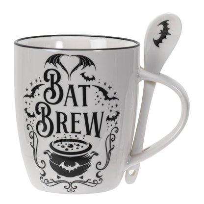 Bat Brew Mug & Spoon Set for Coffee/Tea