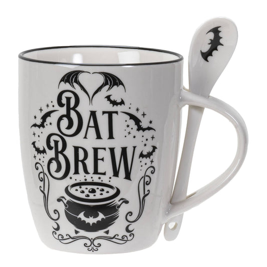Bat Brew Mug & Spoon Set for Coffee/Tea