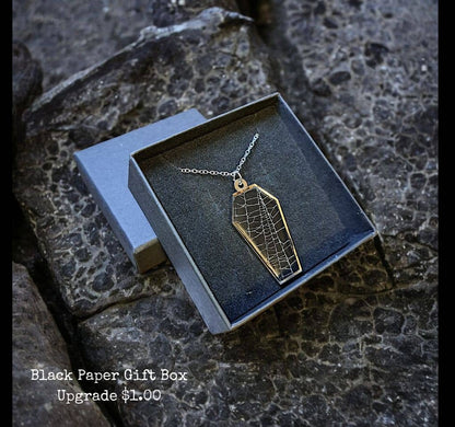 Real Spiderweb Coffins Silver (Necklace)