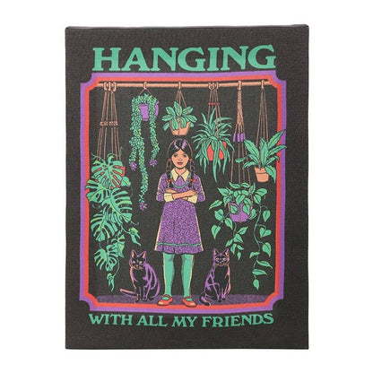 19x25cm Hanging With All My Friends Canvas Plaque by Steven Rhodes
