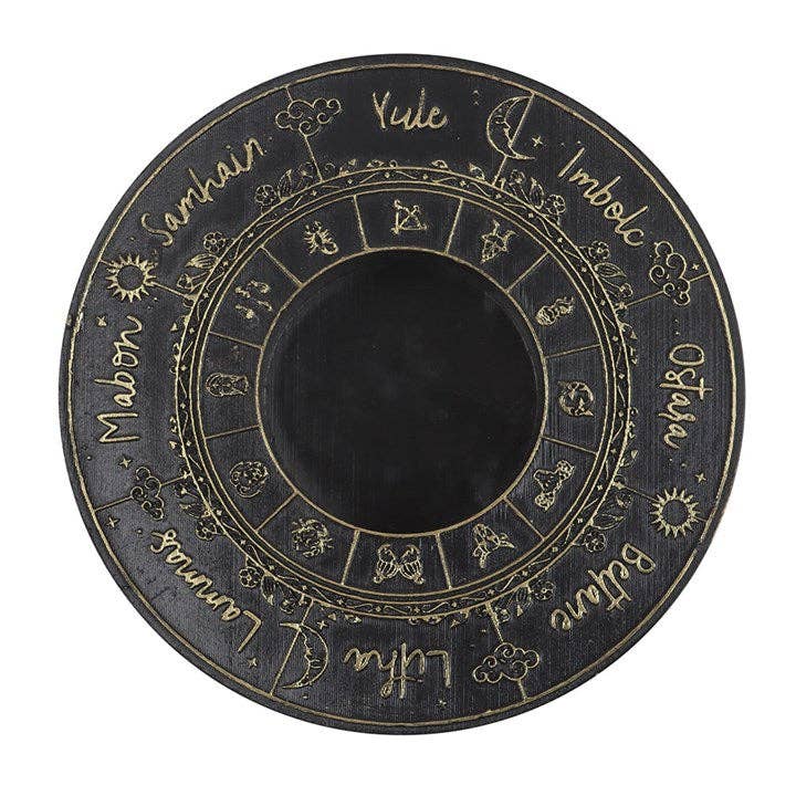 Pagan Wheel of the Year Tealight Candle Holder