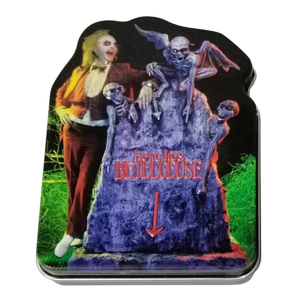 Beetlejuice Afterlife Sours, Collectible Candy Tin, 12ct