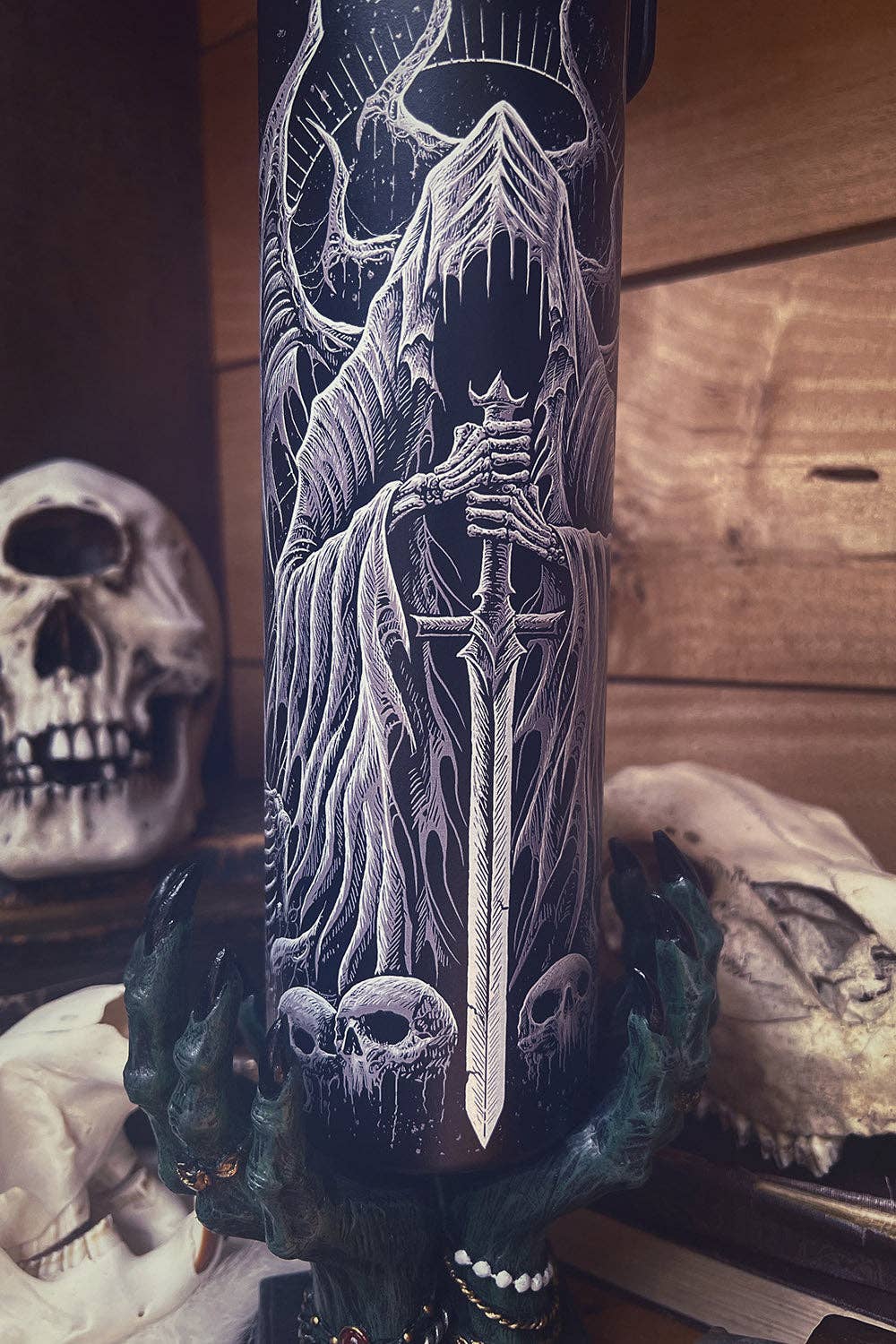 Angel of Death 24 Oz Water Bottle Tumbler