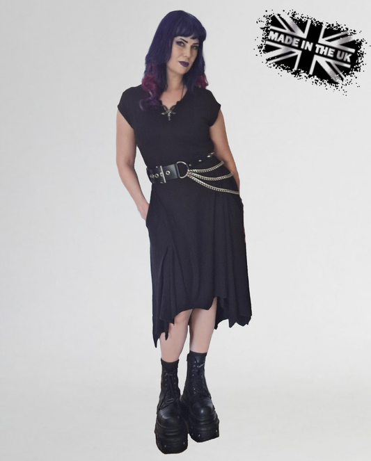 Necessary Evil Evaki Hi-Low Dress with Pockets