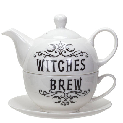 Witches Brew Tea Set for One by Alchemy Gothic UK