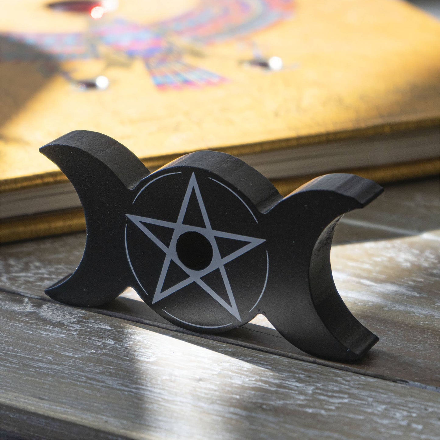 Triple Moon Spell Candleholder