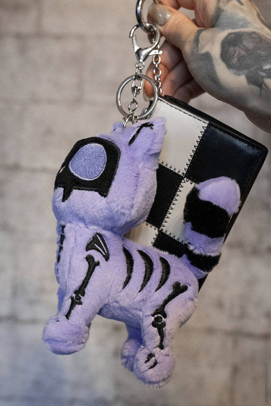 Twilight Purple Skelekitty Plush Keychain [Limited Edition]