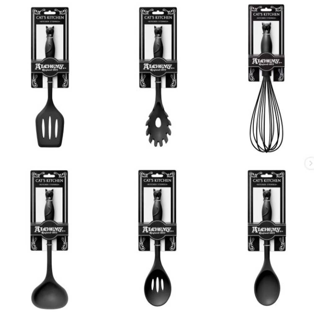 15567 Alchemy Gothic Cat's Kitchen Pasta Spoon
