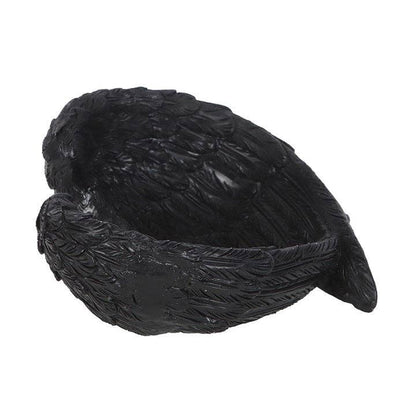 Gothic Raven Wings Halloween Trinket Dish