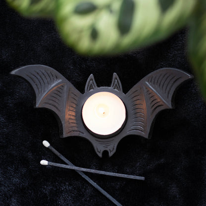 Gothic Bat Tealight Candle Holder