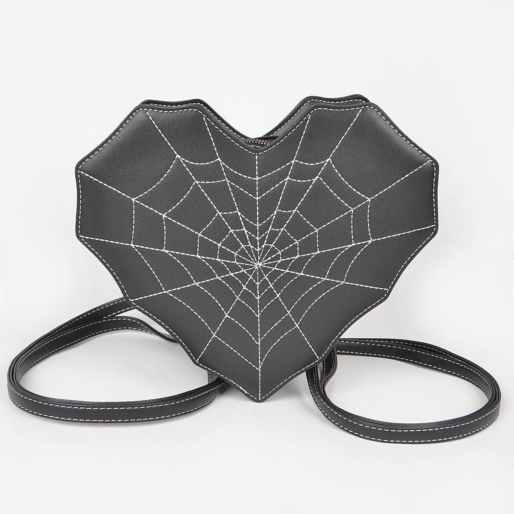 Faux Leather Spider Web Bag Pack