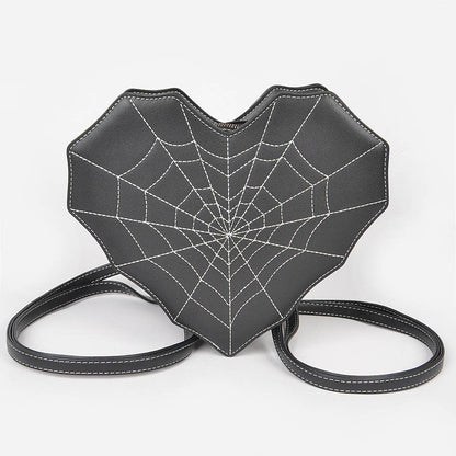 Faux Leather Spider Web Bag Pack