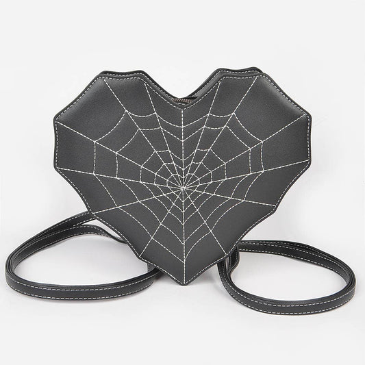 Faux Leather Spider Web Bag Pack