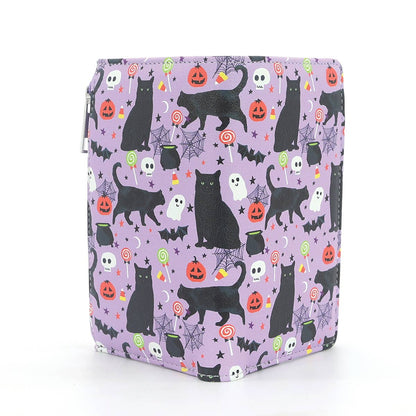 Halloween Black Cat Collage Wallet in Vinyl