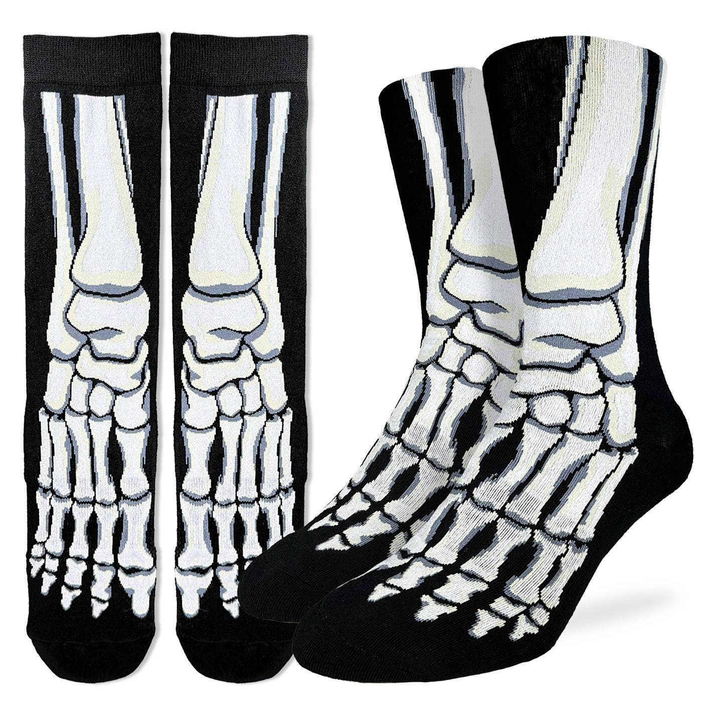 Men's Halloween, Skeleton Feet Socks