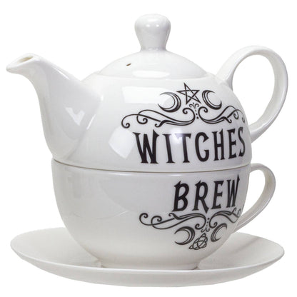 Witches Brew Tea Set for One by Alchemy Gothic UK