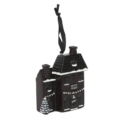 Haunted Holiday House Resin Gothic Christmas Decoration