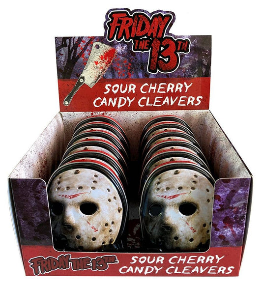 Friday The 13th, Jason Mask, Sour Cherry Candy Cleaver, 12ct