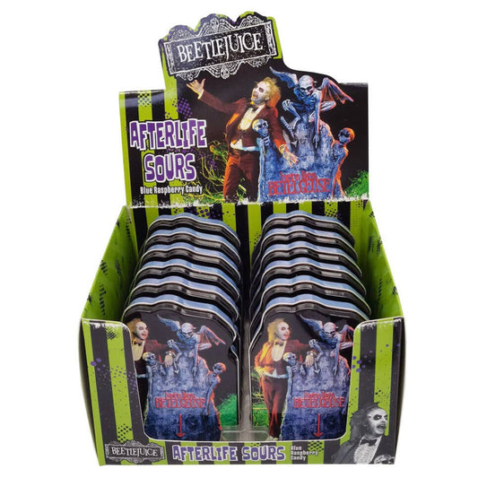 Beetlejuice Afterlife Sours, Collectible Candy Tin, 12ct