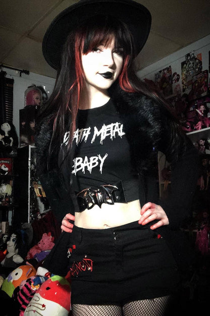 Death Metal Baby Crop Top