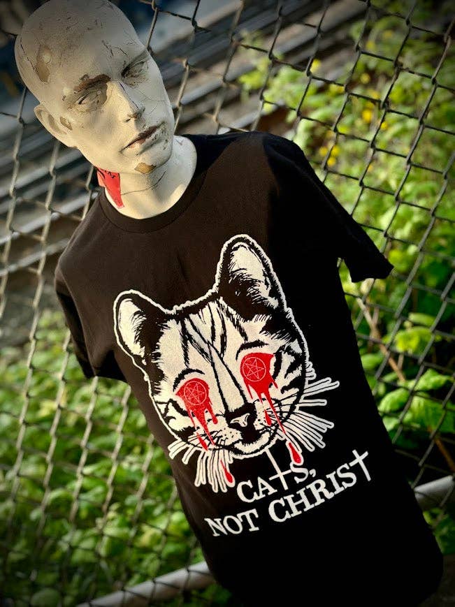 Cats, Not Christ Tee.