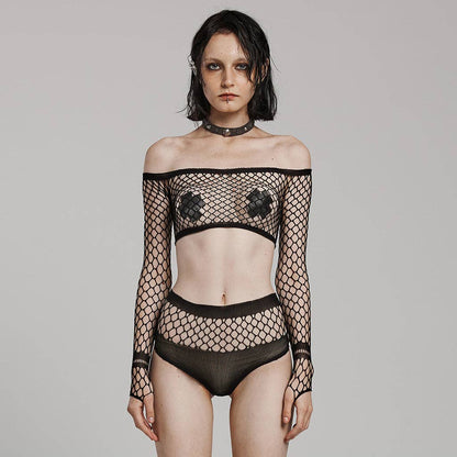 Punk Rave Nikita Fishnet Co-ord Set