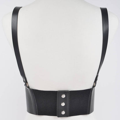 Vegan Leather Corset Harness Belt
