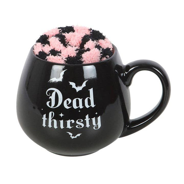 Dead Thirsty Gothic Mug and Socks Set