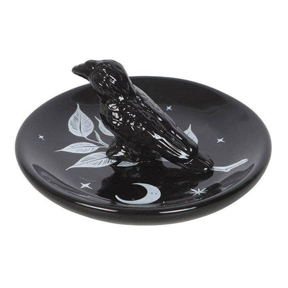 Mystic Raven Gothic Trinket Dish