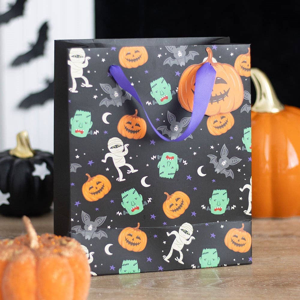 23cm Monster Mash Halloween Print Gift Bag