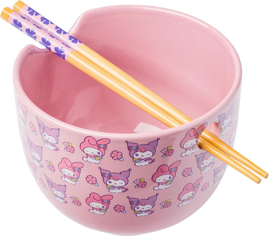 My Melody & Kuromi Ramen Bowl & Chopsticks (Sanrio)