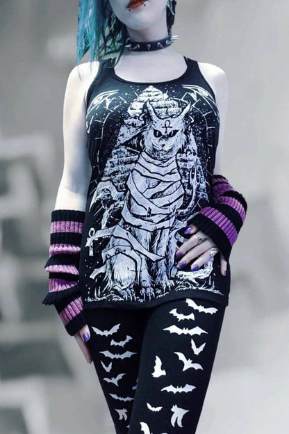 Vampire Bat Leggings [White Bats]