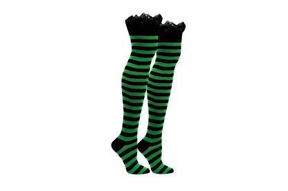 Sock House Co. Ladies Rugby Lace Thigh High Socks