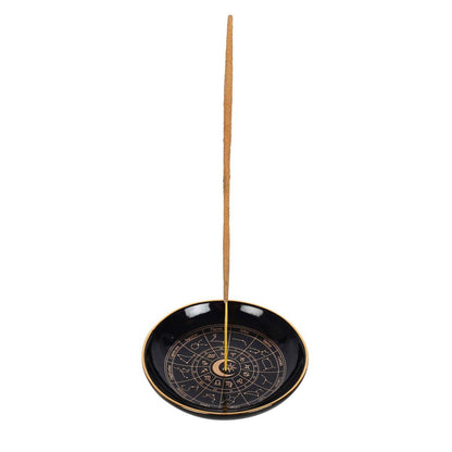 Astrology Wheel Incense Holder Plate