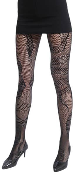 Snake Fishnet Tights — One Size Fits Most