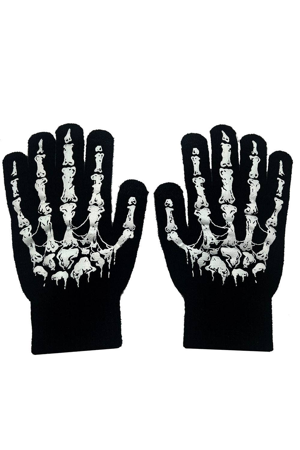 Dead Inside Skeleton Gloves [Full Finger]