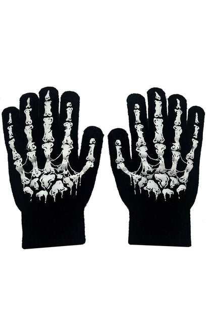 Dead Inside Skeleton Gloves [Full Finger]