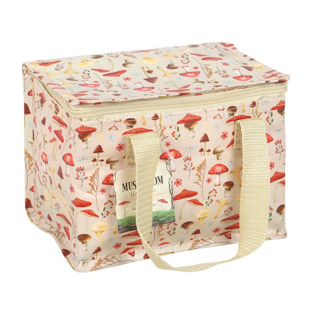 Mushroom Print Lunch Bag